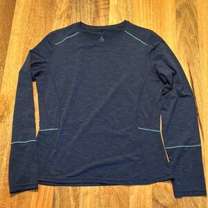 Prana Heathered blue Long Sleeve sun top